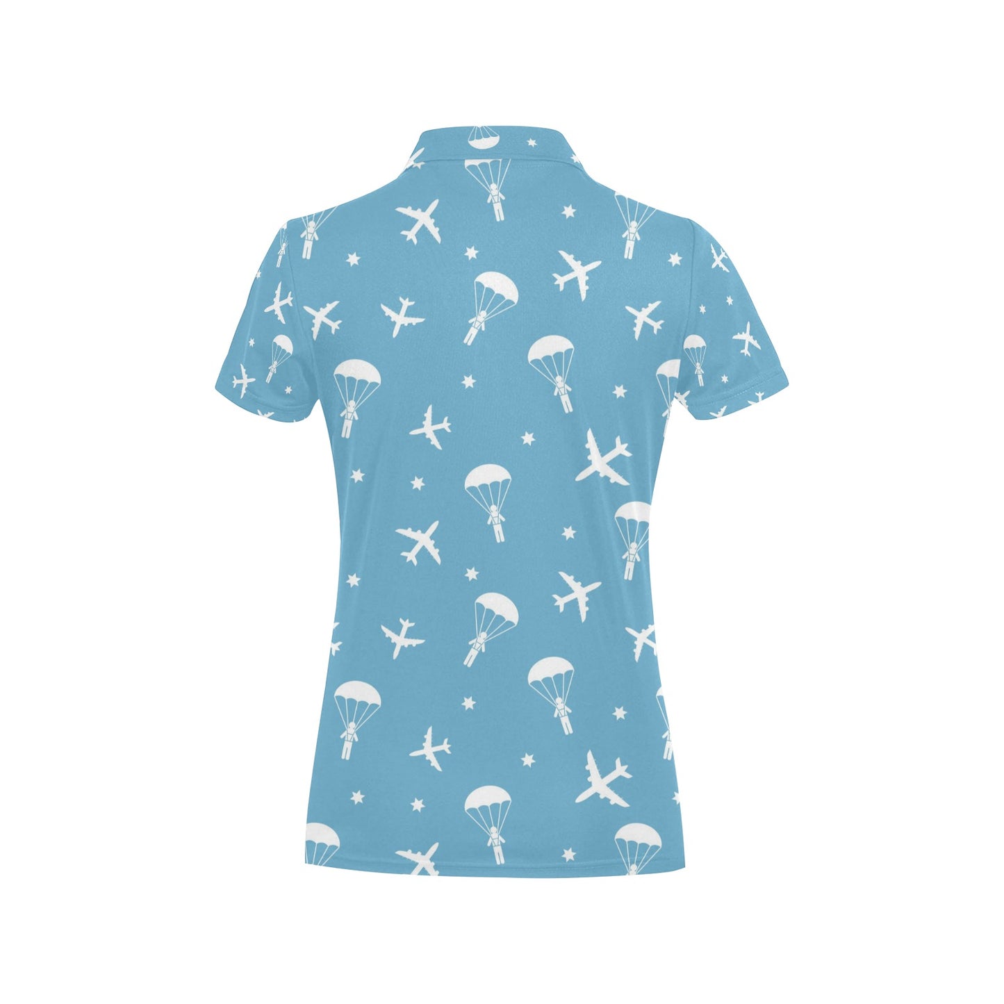 Skydiver Print Design LKS303 Women's Polo Shirt