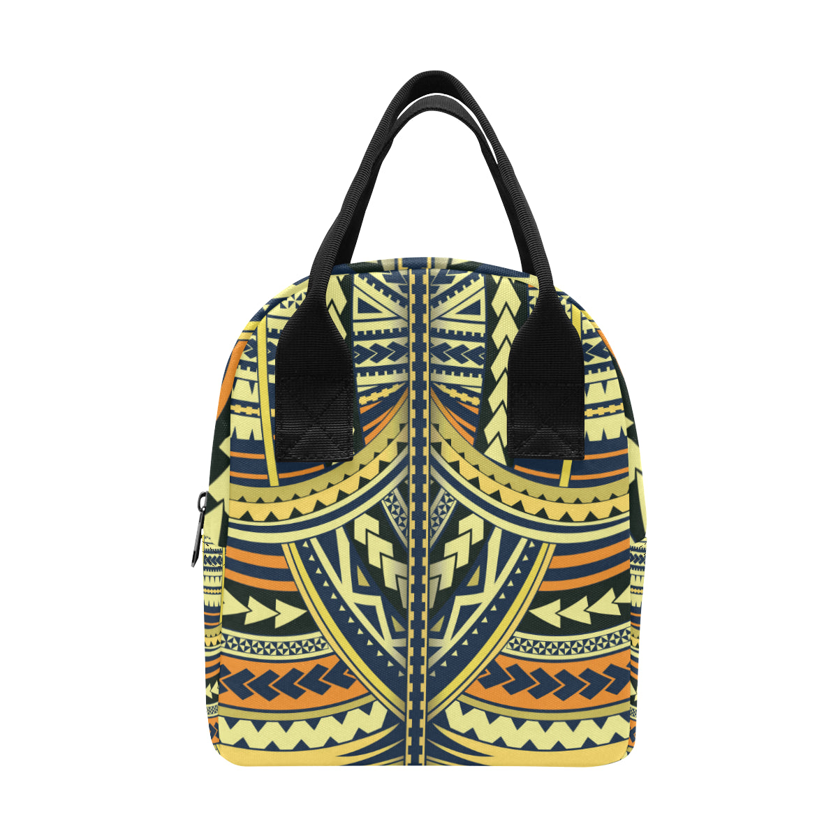 Polynesian Tattoo Print Insulated Lunch Bag