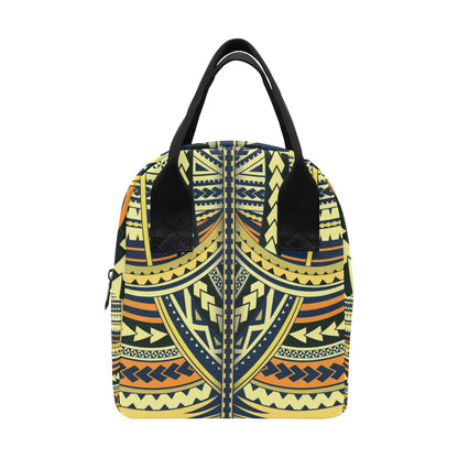 Polynesian Tattoo Print Insulated Lunch Bag