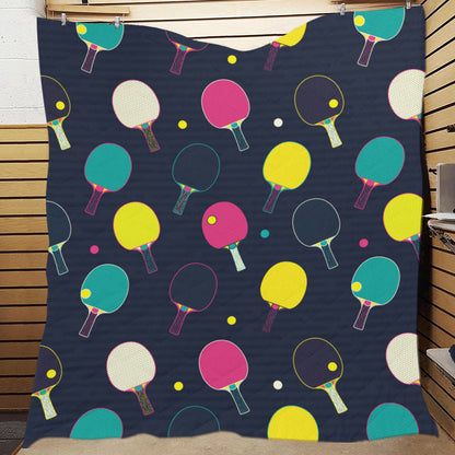 Ping Pong Pattern Print Design A04 Premium Quilt
