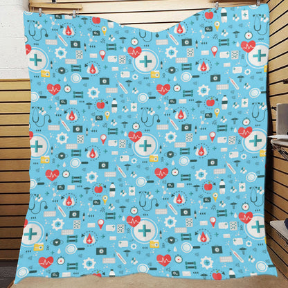 Medical Pattern Print Design 06 Premium Quilt