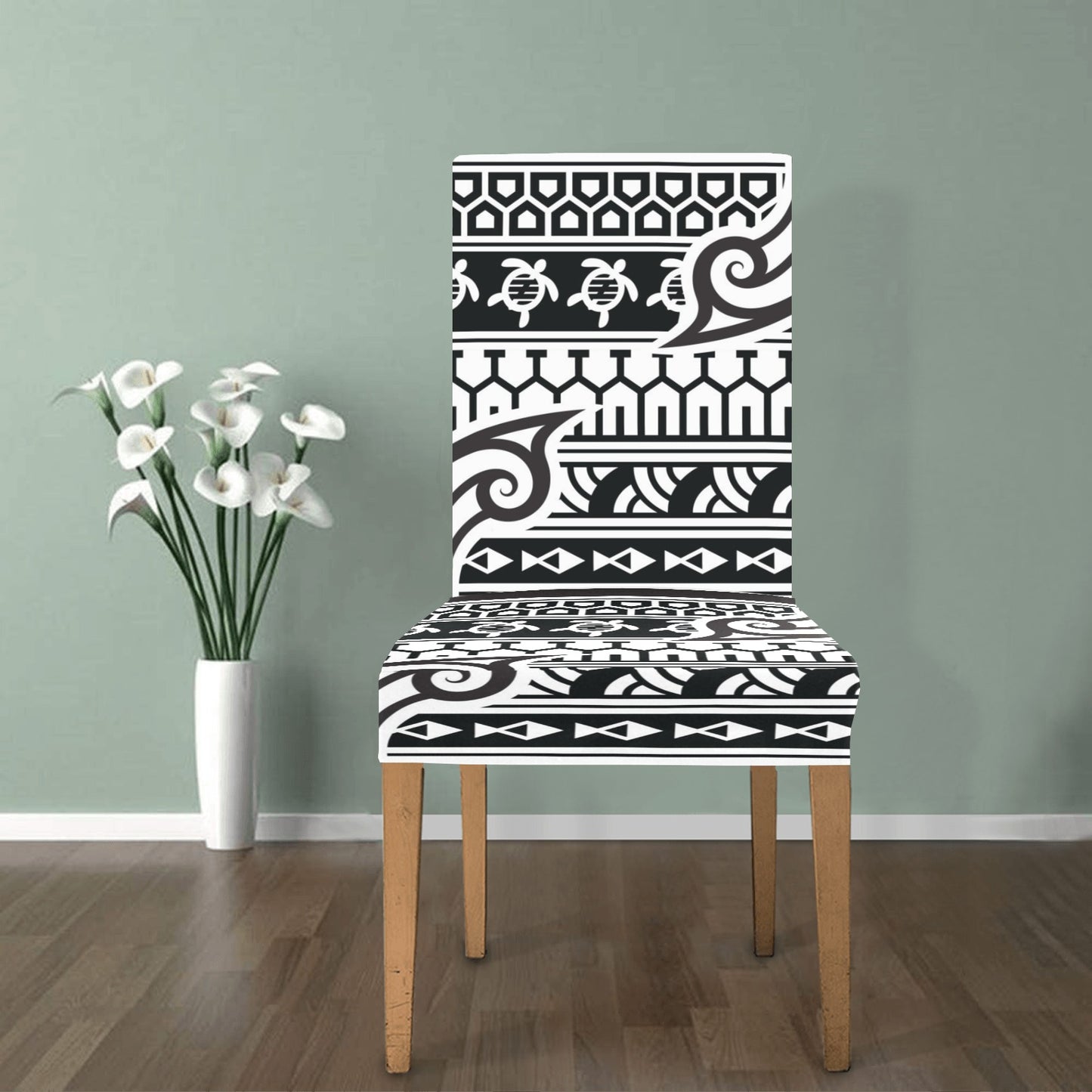 Samoan Style Print Design LKS305 Dining Chair Slipcover