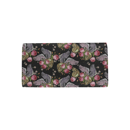 Angel Wings Pattern Print Design 06 Women's Trifold Wallet