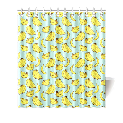 Banana Pattern Print Design BA04 Shower Curtain