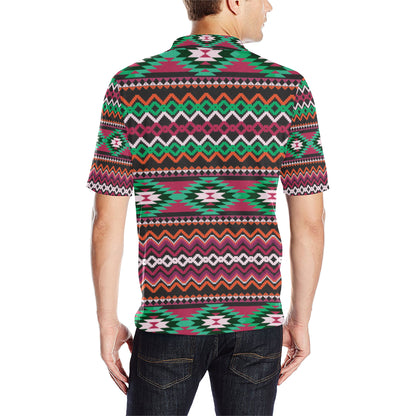 Mexican Pattern Print Design 01 Men Polo Shirt