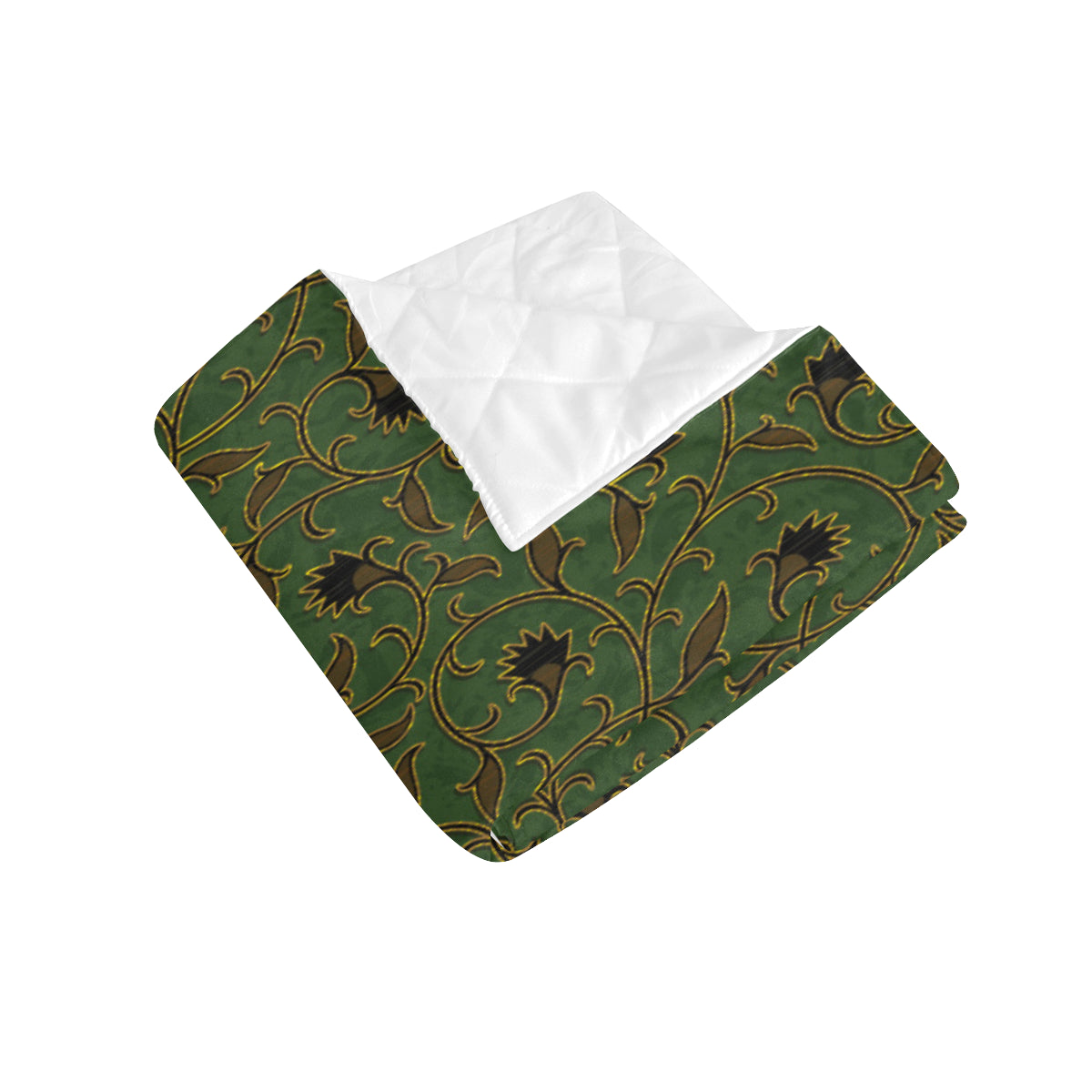 Brocade Pattern Print Design 02 Premium Quilt