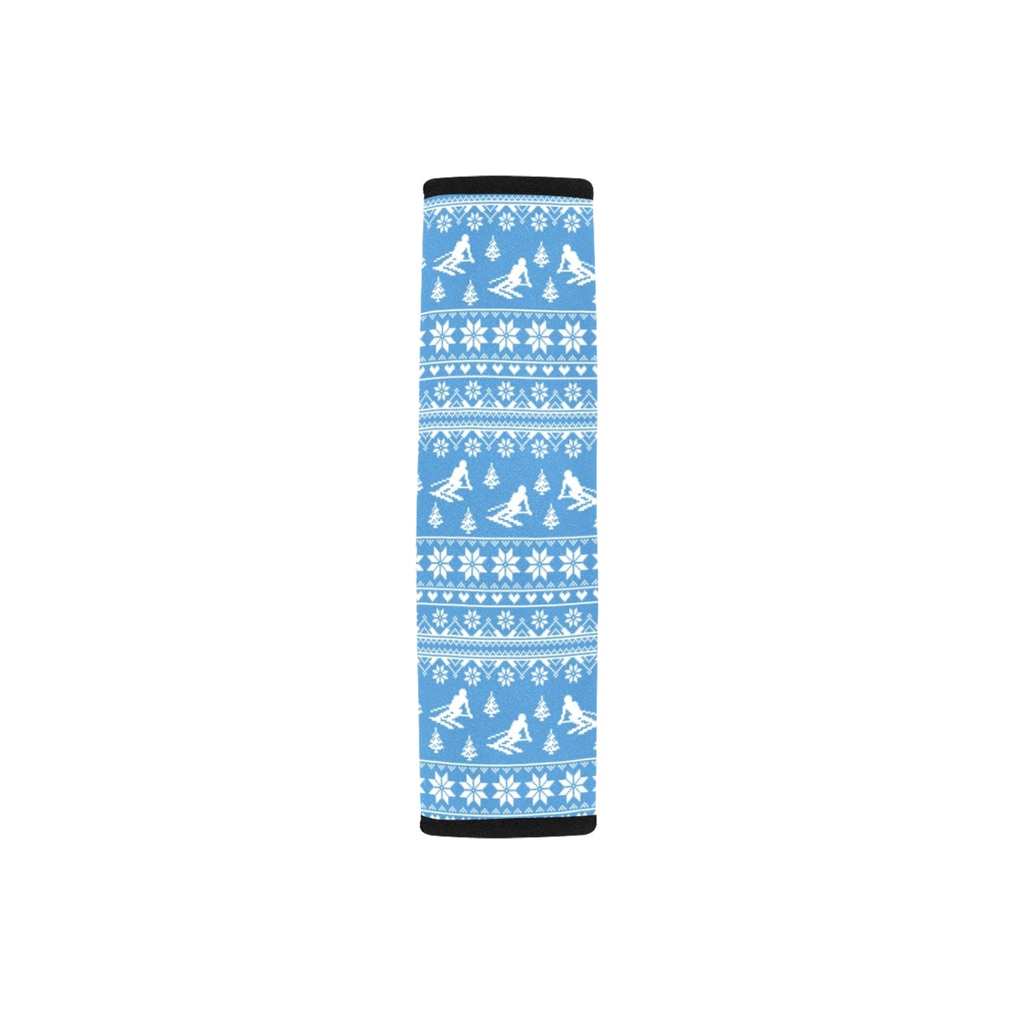Ski Knit Pattern Print Design LKS302 Car Seat Belt Cover