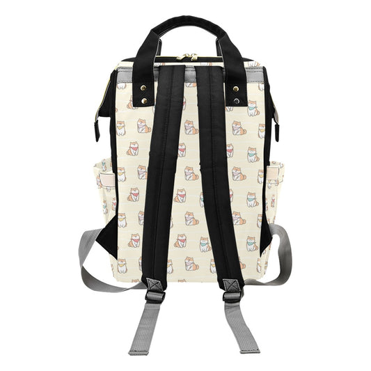 Shiba Inu Print Design LKS306 Diaper Bag Backpack