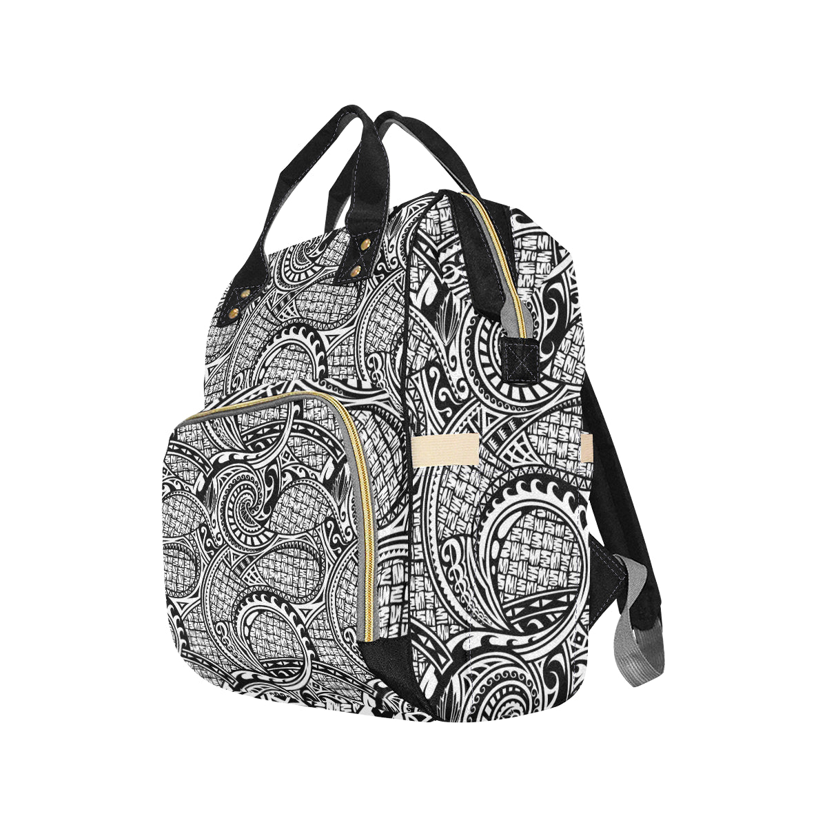 Polynesian Tribal Pattern Diaper Bag Backpack
