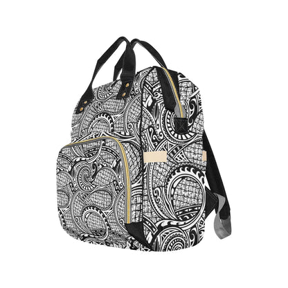Polynesian Tribal Pattern Diaper Bag Backpack