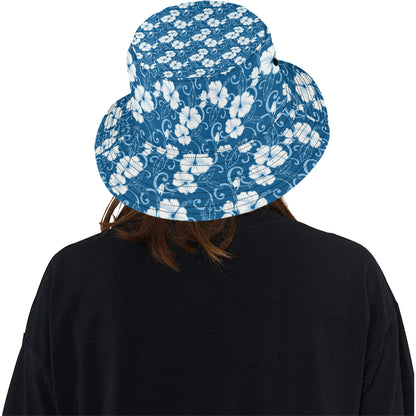 Hibiscus Pattern Print Design HB03 Unisex Bucket Hat