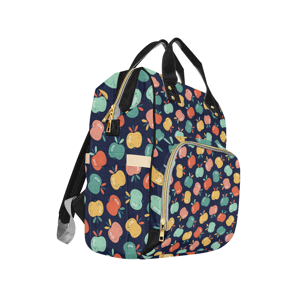 Apple Pattern Print Design AP09 Diaper Bag Backpack