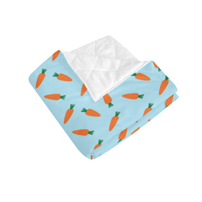 Carrot Pattern Print Design 03 Premium Quilt