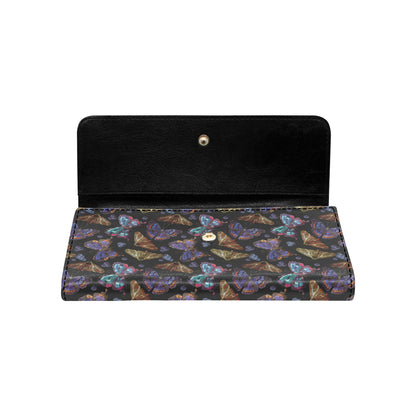 Butterfly Pattern Print Design 013 Women's Trifold Wallet