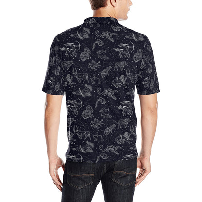 Zodiac Print Design LKS304 Men Polo Shirt