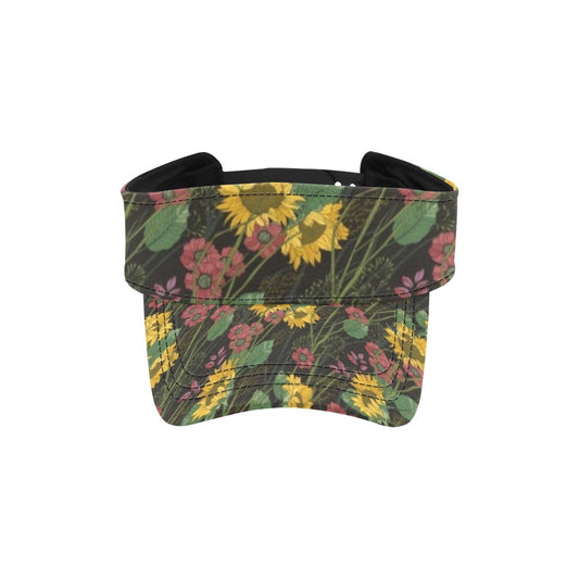 Sunflower Print Design LKS303 Unisex Sun Visor