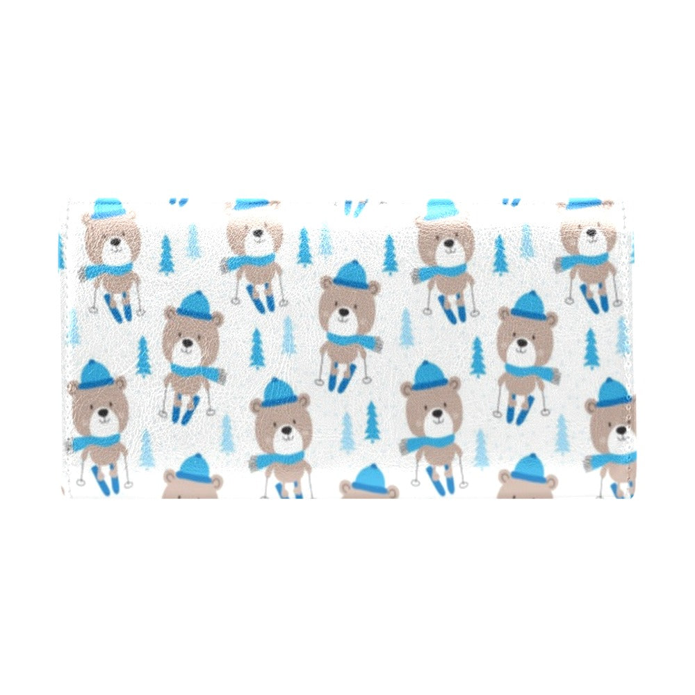 Ski Print Design LKS306 Women's Trifold Wallet