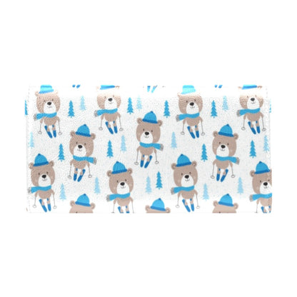 Ski Print Design LKS306 Women's Trifold Wallet