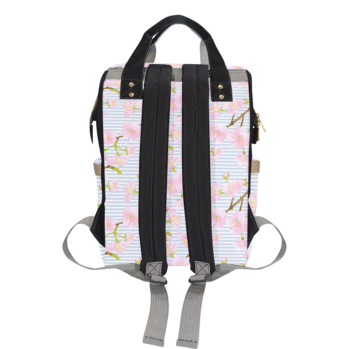 Pink Cherry Blossom Sakura Diaper Bag Backpack