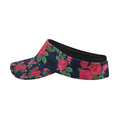 Rose Pattern Print Design A04 Unisex Sun Visor