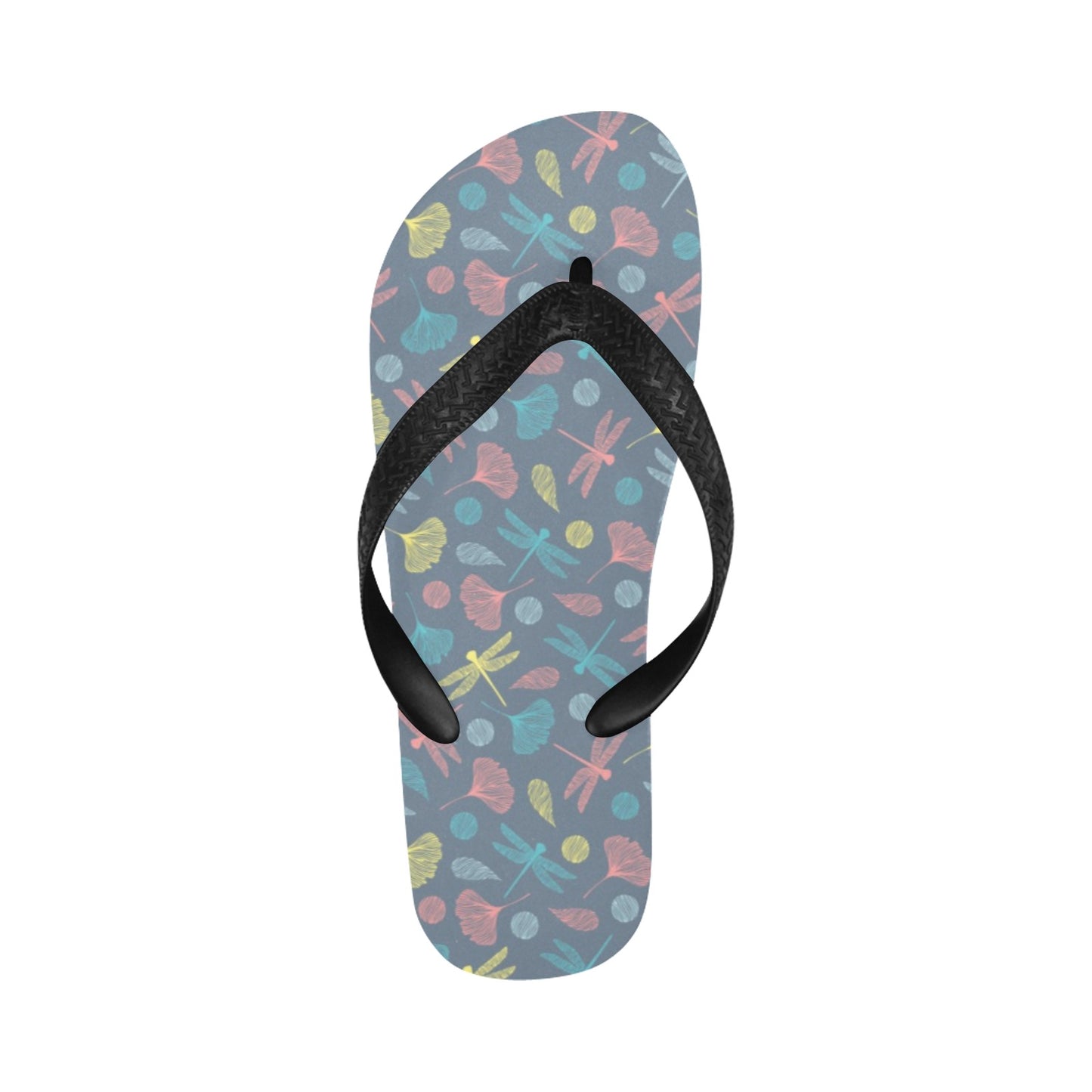 Dragonfly Print Design LKS403 Flip Flops