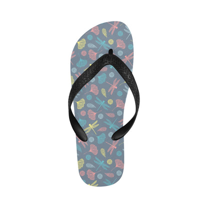 Dragonfly Print Design LKS403 Flip Flops