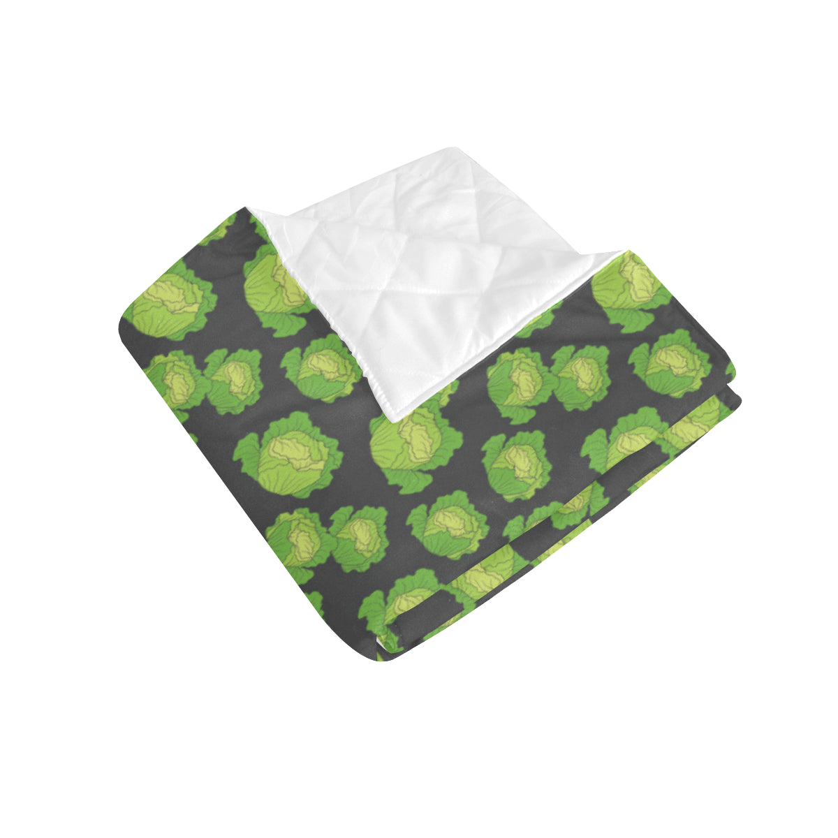 Cabbage Pattern Print Design 01 Premium Quilt