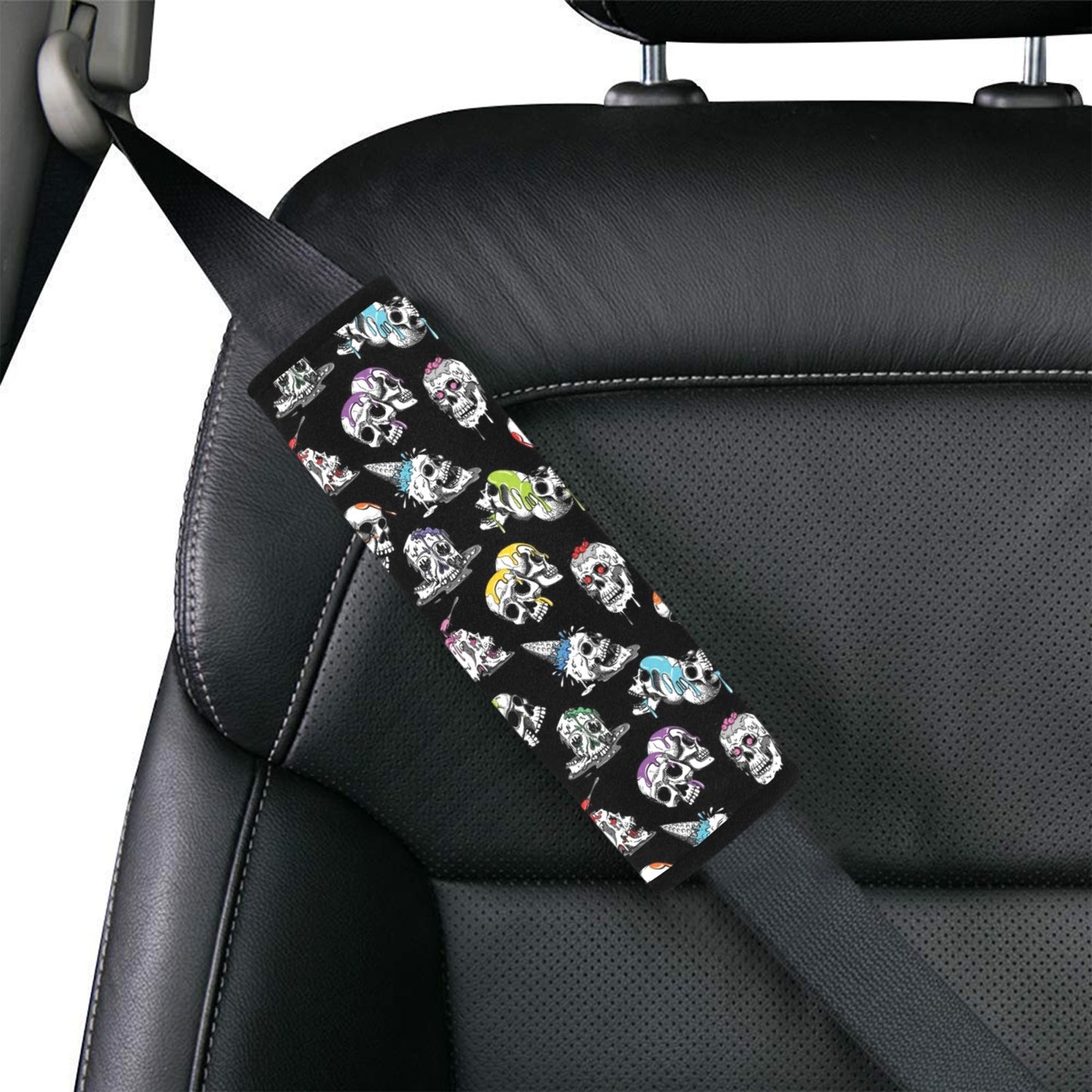 Skull Print Design LKS3013 Car Seat Belt Cover