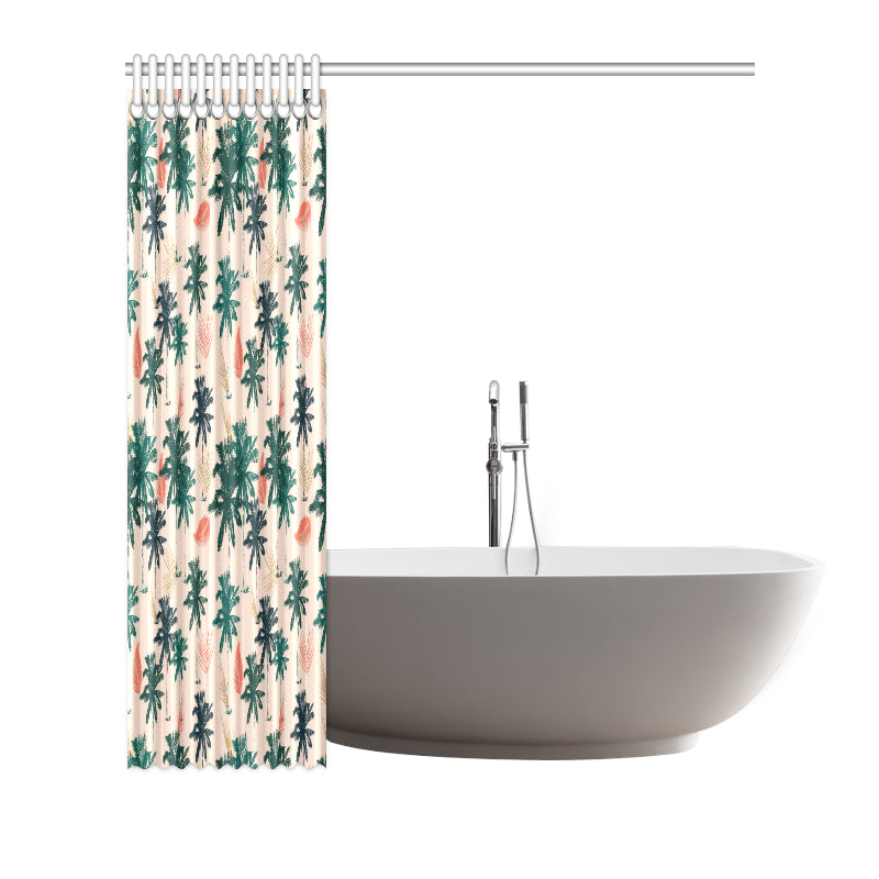 Palm Tree Pattern Print Design PT014 Shower Curtain