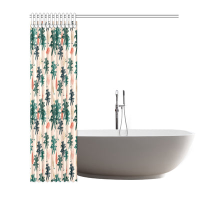Palm Tree Pattern Print Design PT014 Shower Curtain