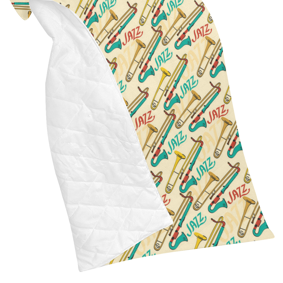 Trombone Pattern Print Design 03 Premium Quilt