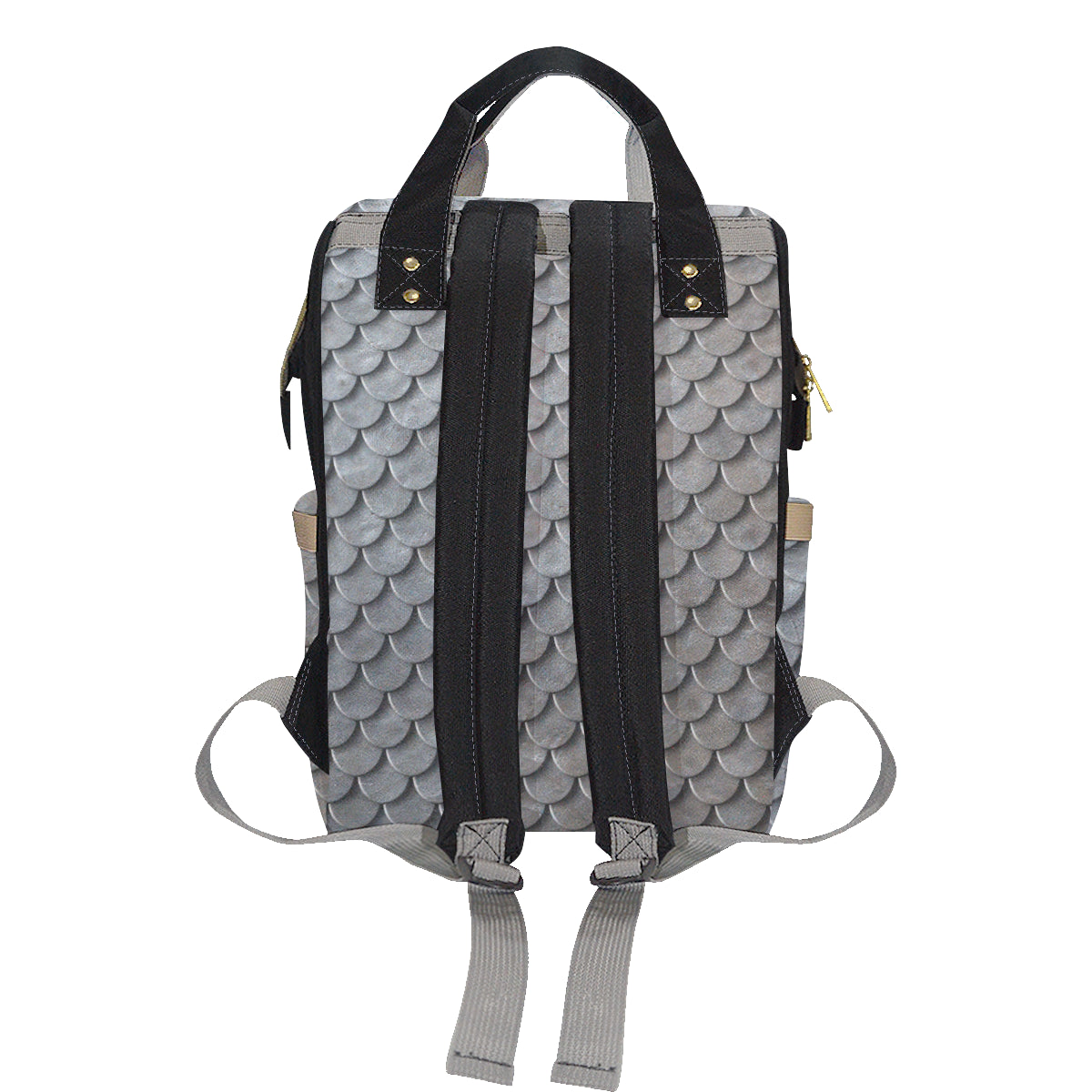 Armor Scales Pattern Print Design 03 Diaper Bag Backpack