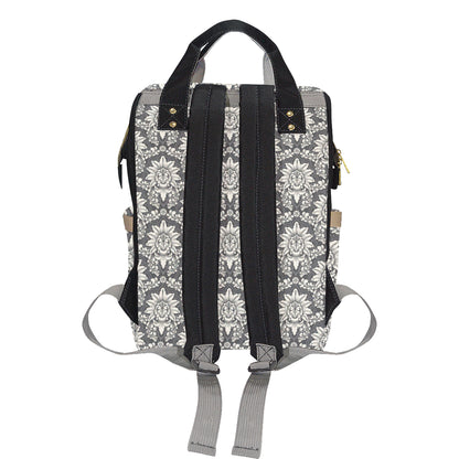 Damask Elegant Print Pattern Diaper Bag Backpack
