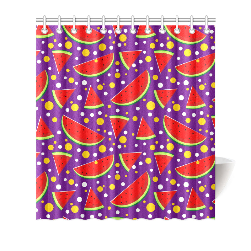 Watermelon Pattern Print Design WM010 Shower Curtain