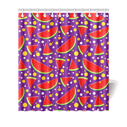 Watermelon Pattern Print Design WM010 Shower Curtain