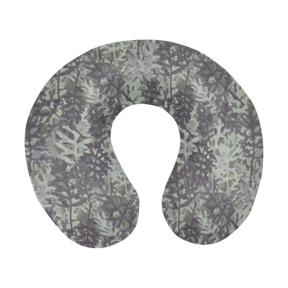 Camouflage Fern Pattern Print Design 05 U-Shaped Travel Neck Pillow