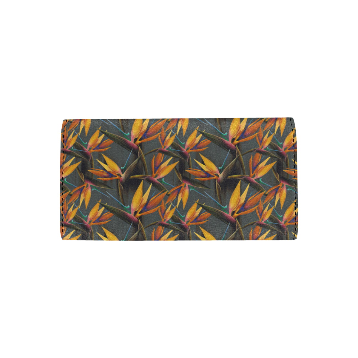 Bird Of Paradise Pattern Print Design 01 Women's Trifold Wallet