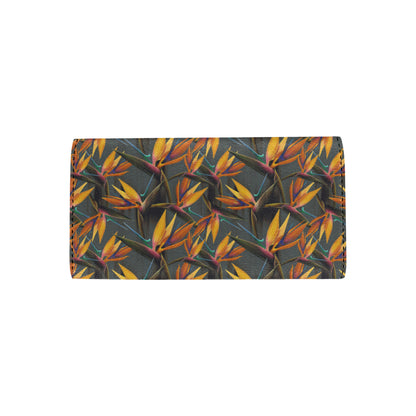 Bird Of Paradise Pattern Print Design 01 Women's Trifold Wallet