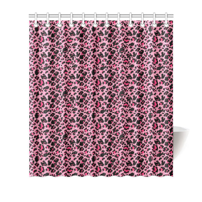 Cheetah Pink Pattern Print Design 01 Shower Curtain