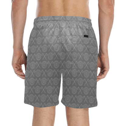 Vikings Print Design LKS303 Men's Swim Trunks Beach Shorts