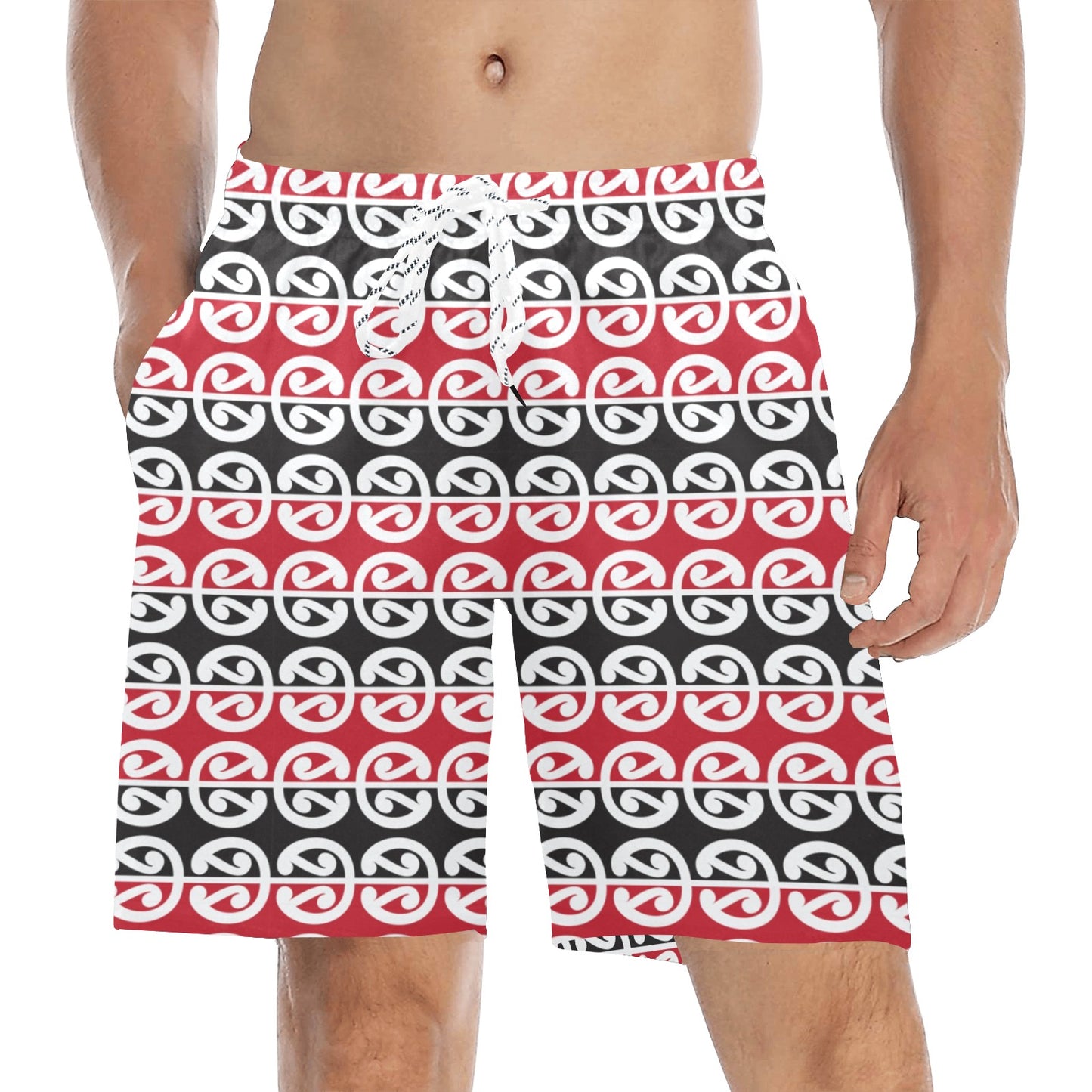 Maori Classic Themed Design Print Men's Swim Trunks Beach Shorts