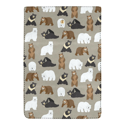 Bear Pattern Print Design BE03 Women's Trifold Wallet