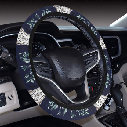 Buffalo Head Print Design LKS402 Steering Wheel Cover with Elastic Edge
