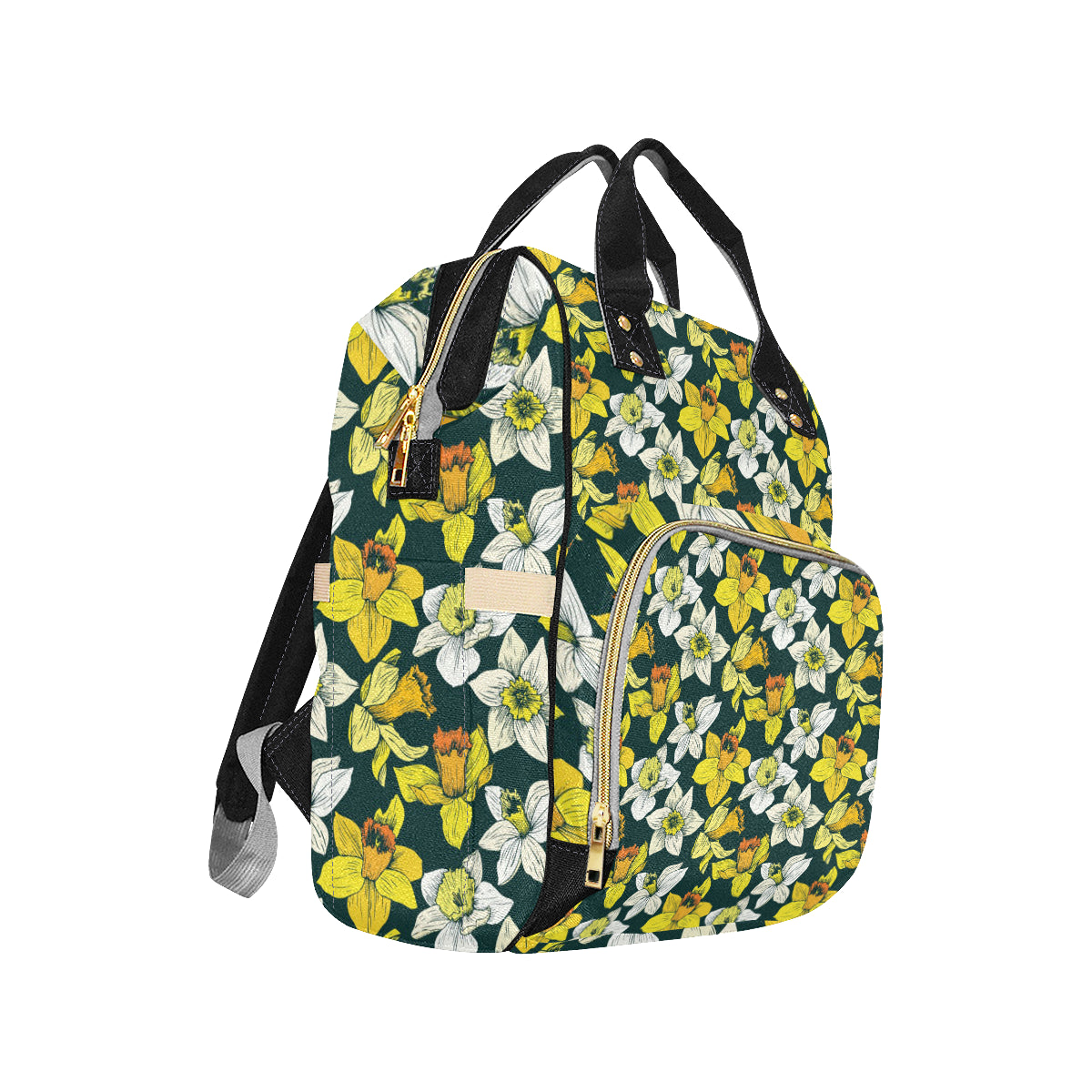 Daffodils Pattern Print Design DF02 Diaper Bag Backpack
