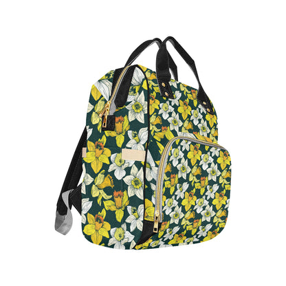 Daffodils Pattern Print Design DF02 Diaper Bag Backpack