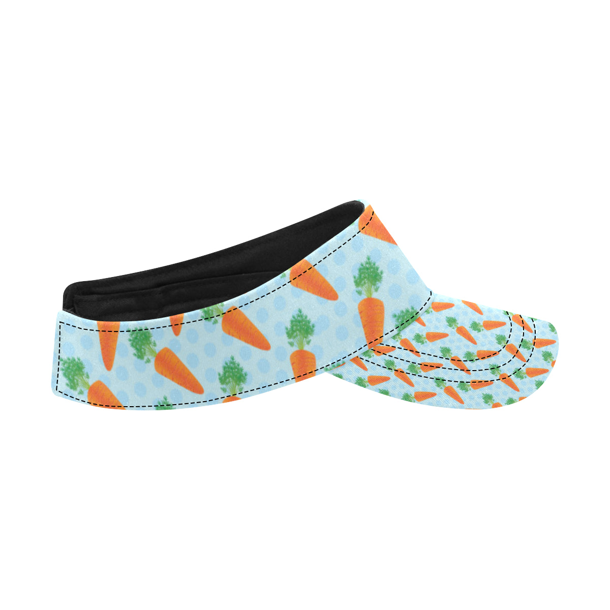 Carrot Pattern Print Design 01 Unisex Sun Visor