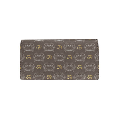 Cancer Zodiac Pattern Print Design 01 Women's Trifold Wallet