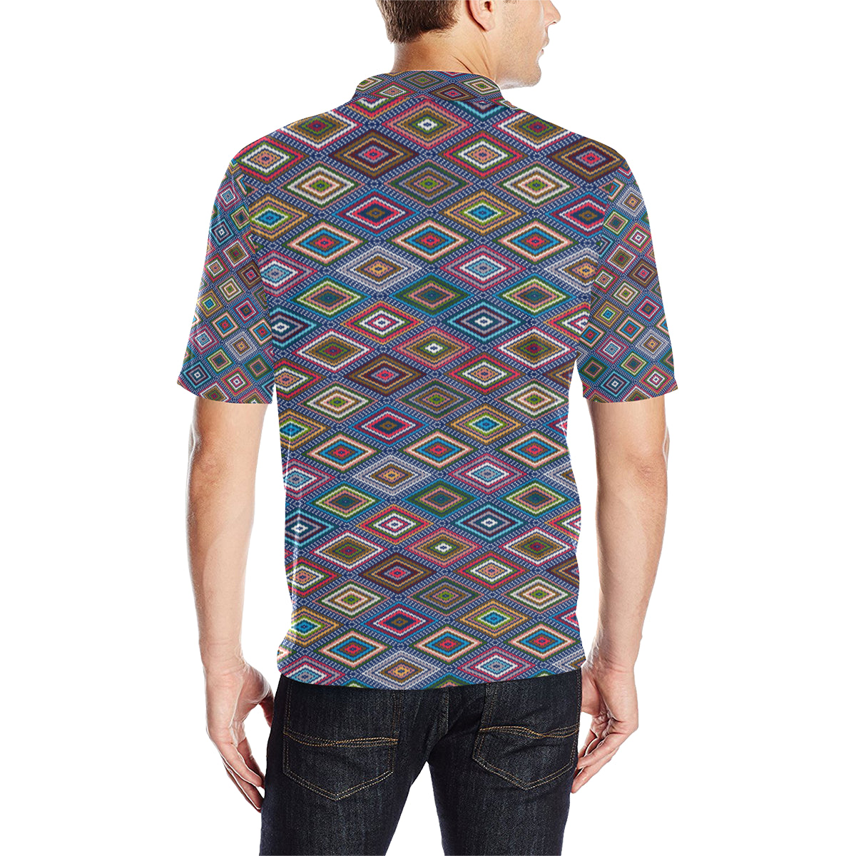 Southwestern Design Men Polo Shirt