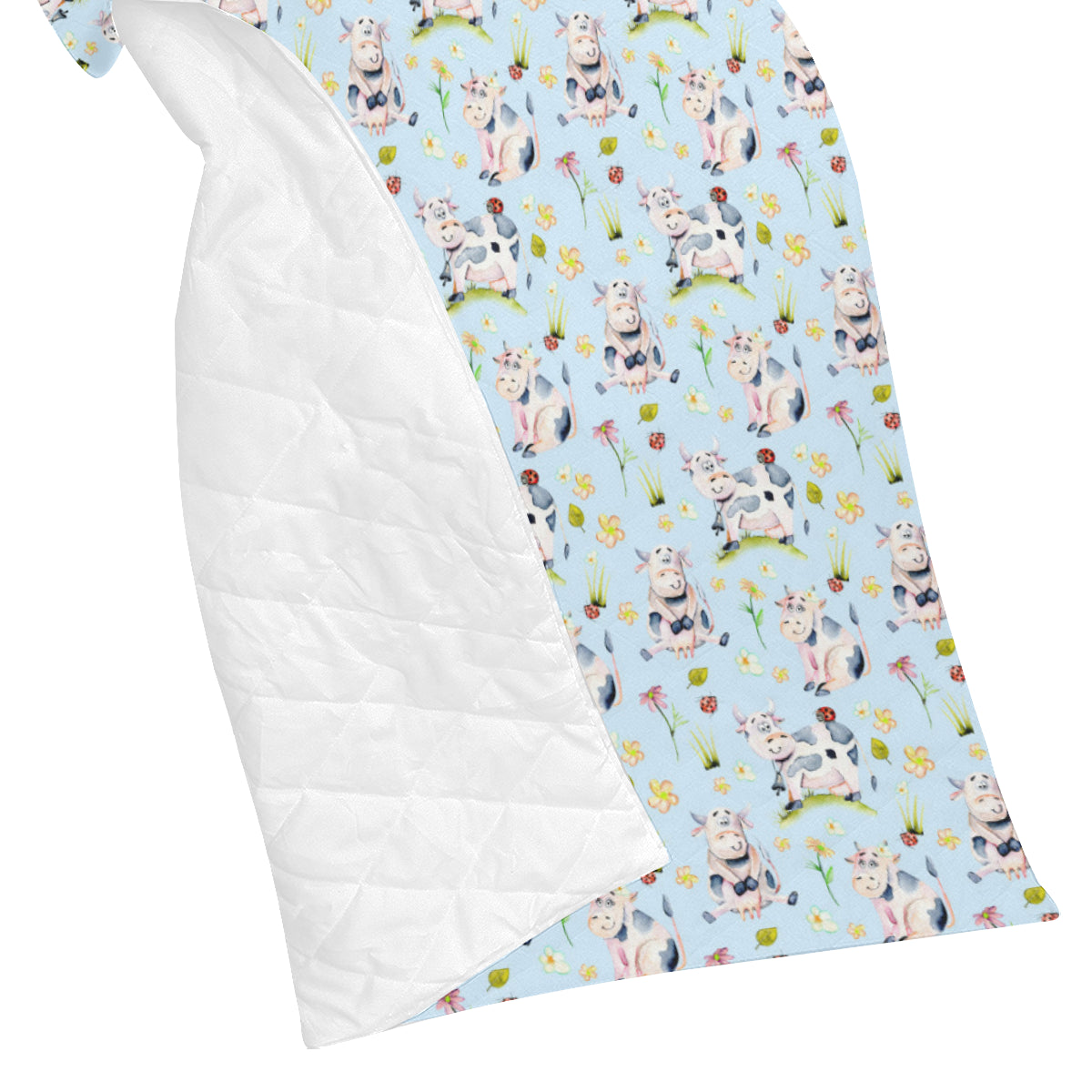 Cow Happy Pattern Print Design 05 Premium Quilt
