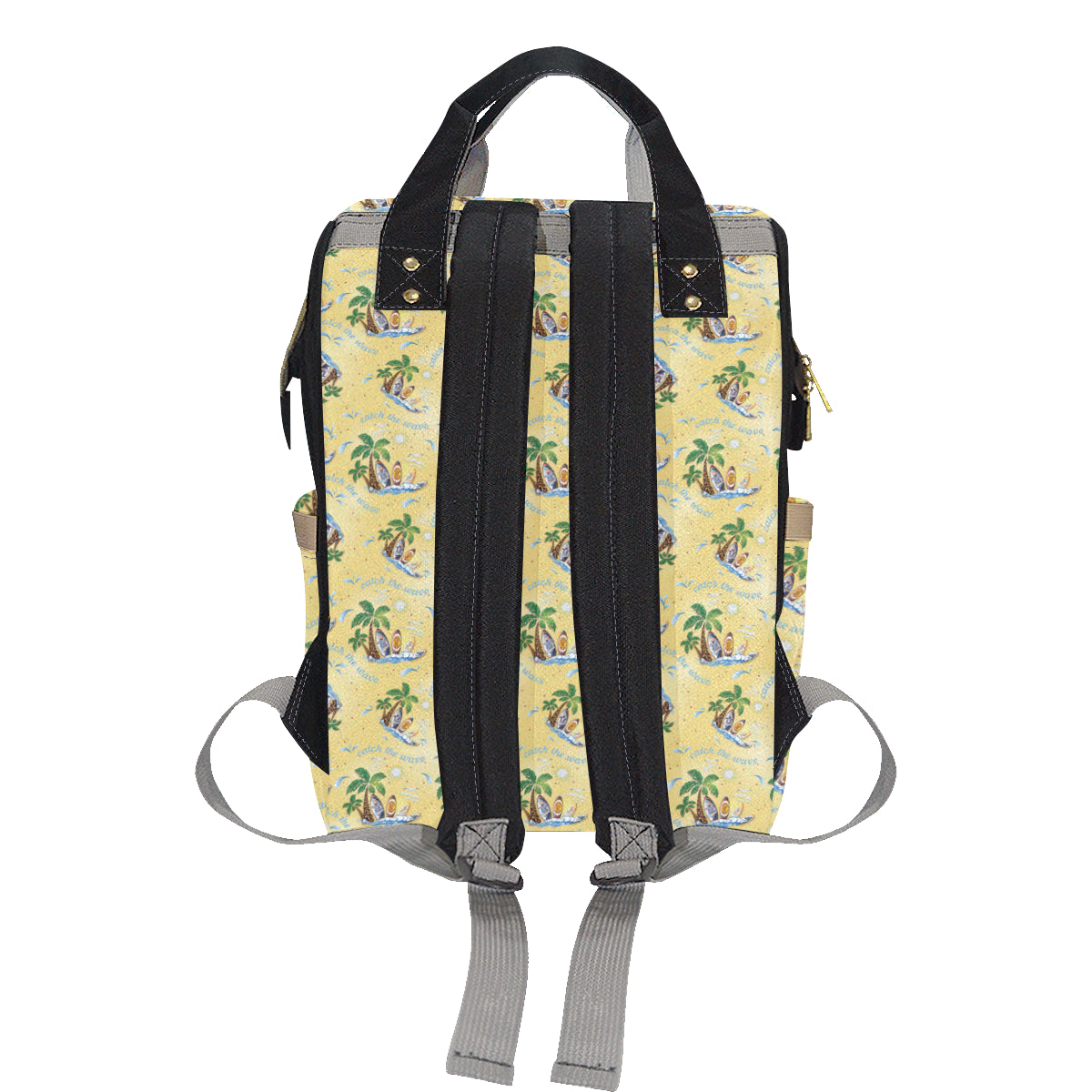 Surf Catch the Wave Design Diaper Bag Backpack
